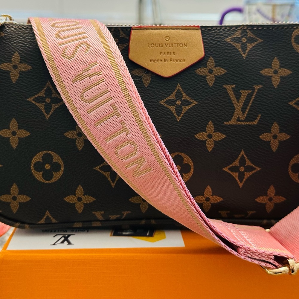 Louis Vuitton Monogram Black and Pink Crossbody Bag